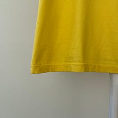 1980s Blank Yellow Pocket T Shirt