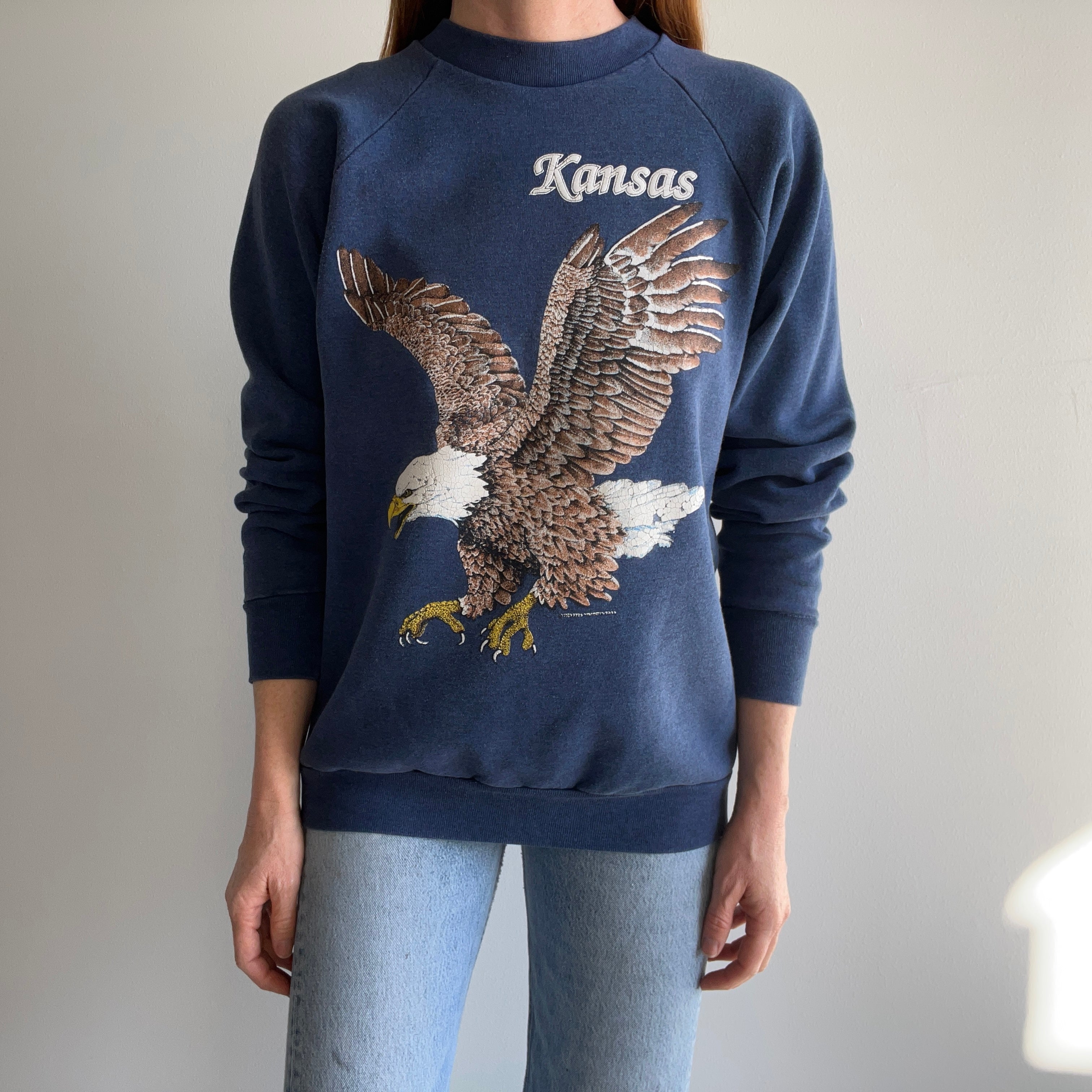 1990s Kansas Eagle Sweatshirt