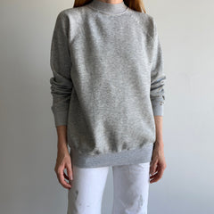 1980/90s Blank Gray Raglan