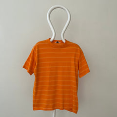 1970s Orange Striped T Shirt