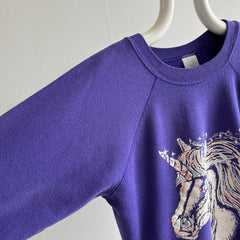 1985 Unicorn Sweatshirt on a Pannill