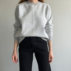 1980s Blank Gray Sweatshirt with the Cuffs Cut Off by Tultex