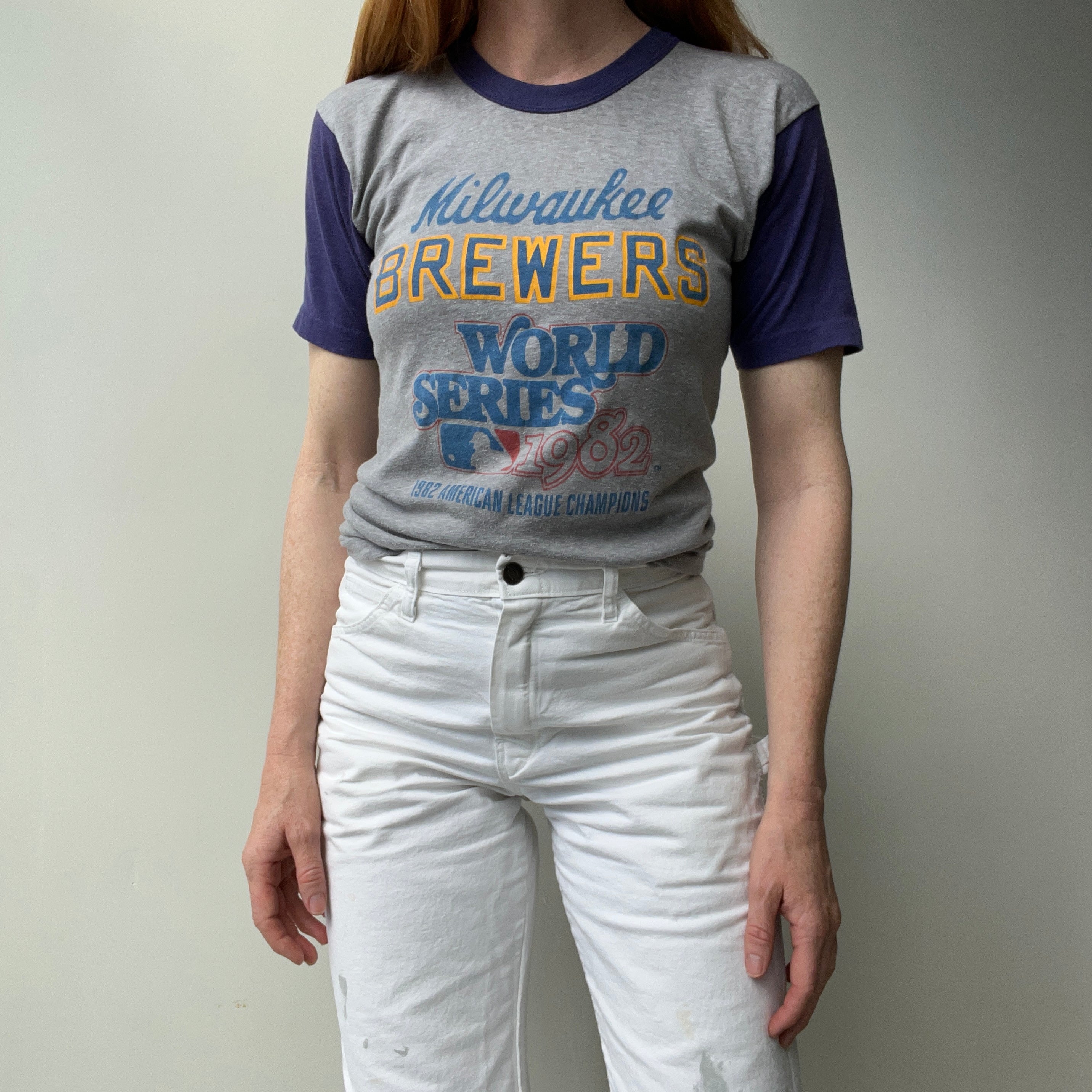 1982 Milwaukee Brewers World Series Color Block T-Shirt