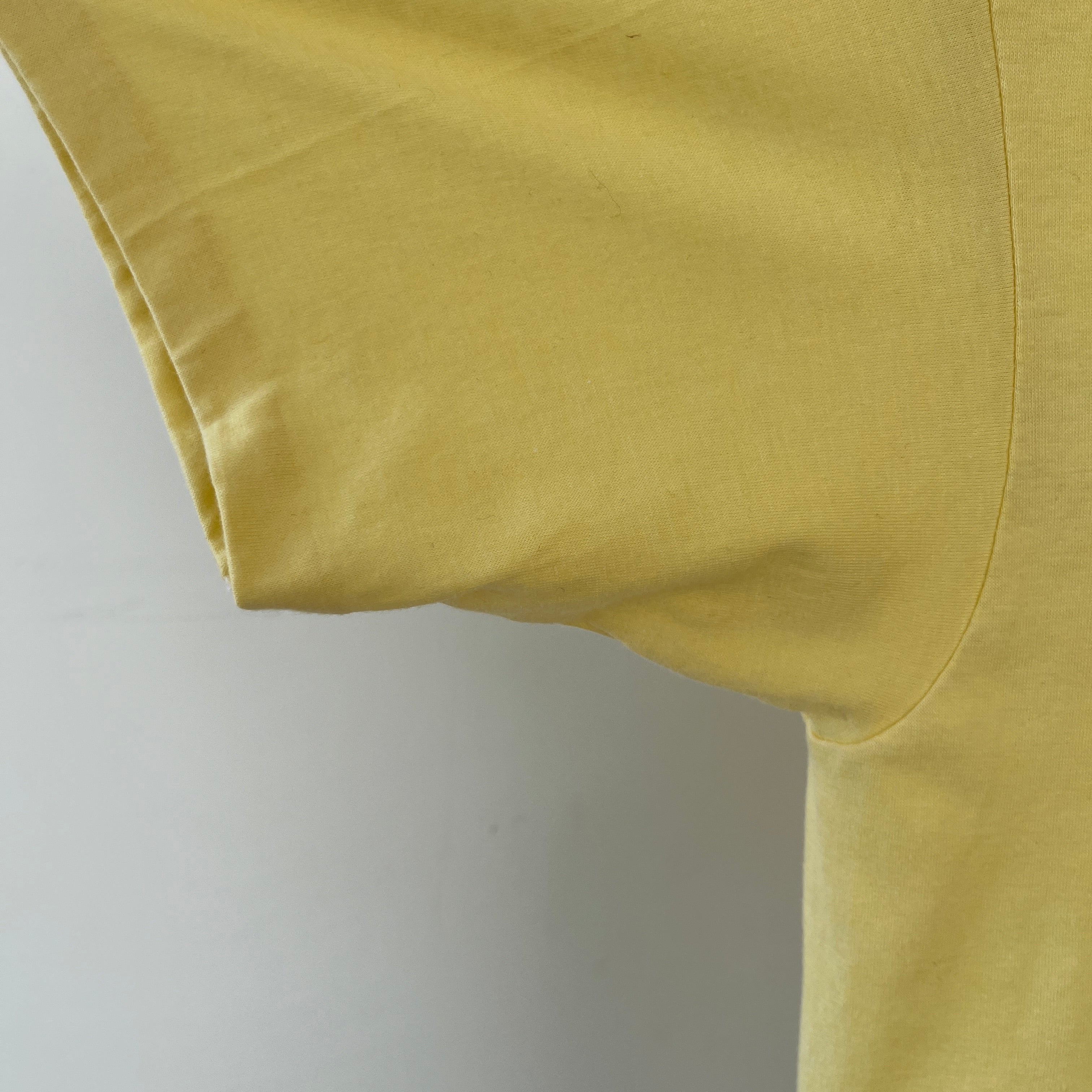 1980s Yellow Maine Moose T Shirt