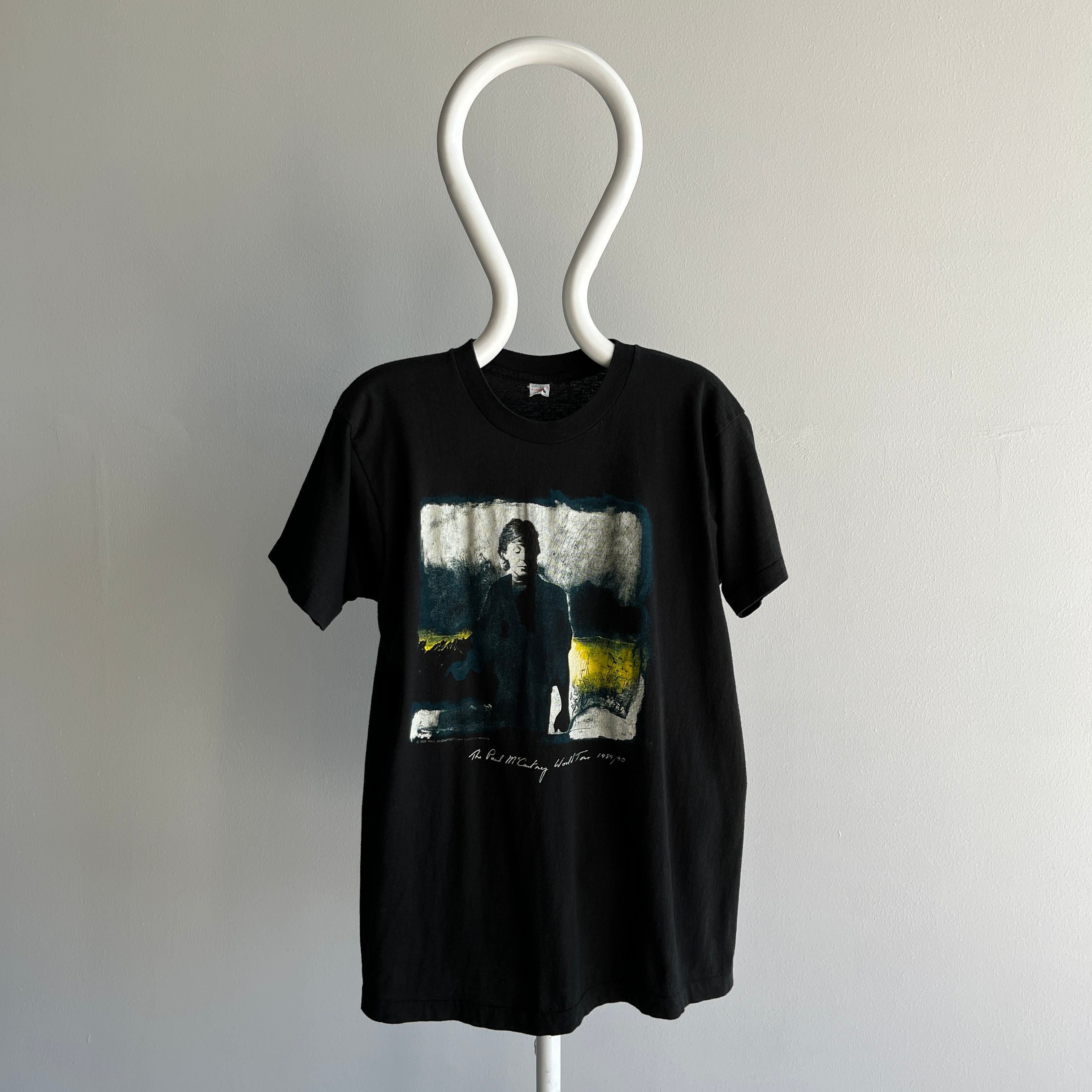 1989/90 Paul McCartney Tour T-Shirt - Front and Back