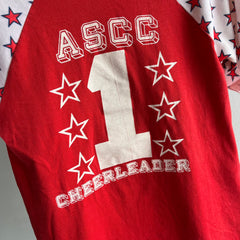 1970/80s ASCC No. 1 Cheerleader Baseball Style T-Shirt - WOWZA