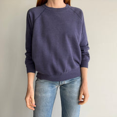 1980s - Luxury Alert - Faded Navy Sweatshirt - THIS