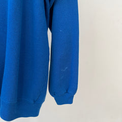 1980s Big Man In Blue Sweatshirt