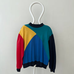 1980s Color Block Sweatshirt