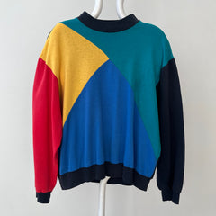 1980s Color Block Sweatshirt