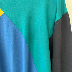 1980s Color Block Sweatshirt