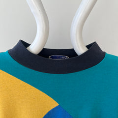 1980s Color Block Sweatshirt