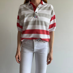 1980/90s Jordache Striped Polo Short Sleeve Sweatshirt/Shirt