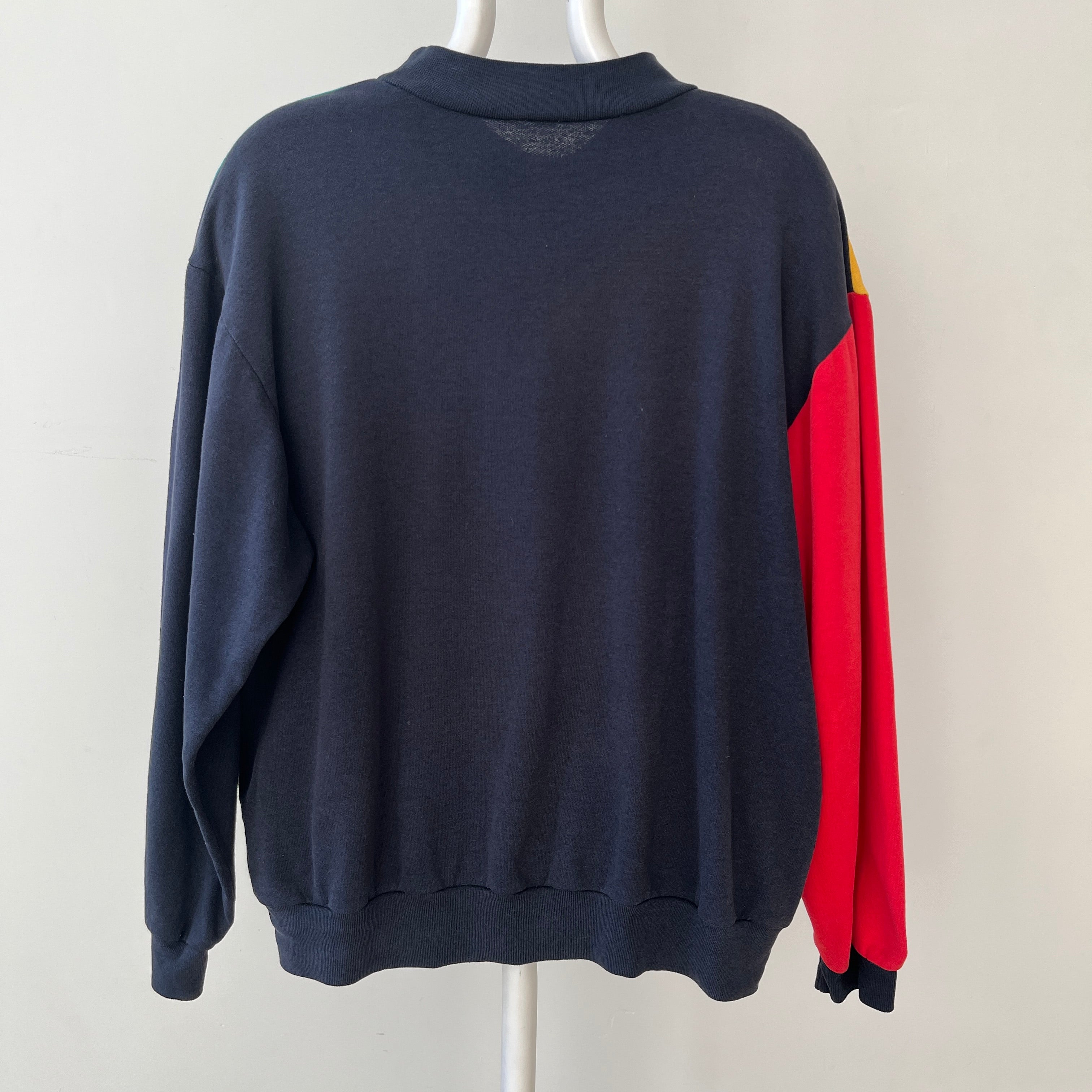 1980s Color Block Sweatshirt