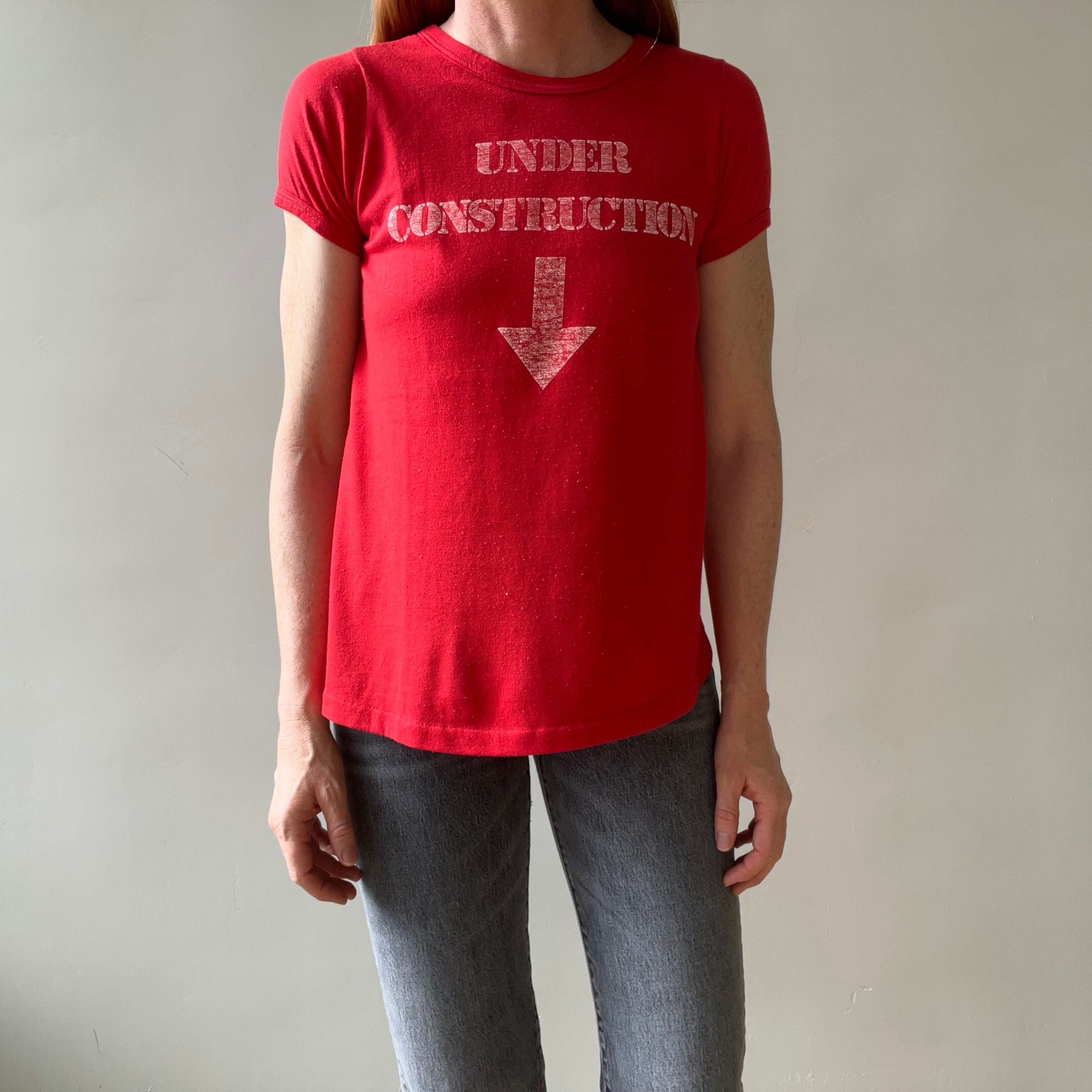 1970s/80s Under Construction T Shirt