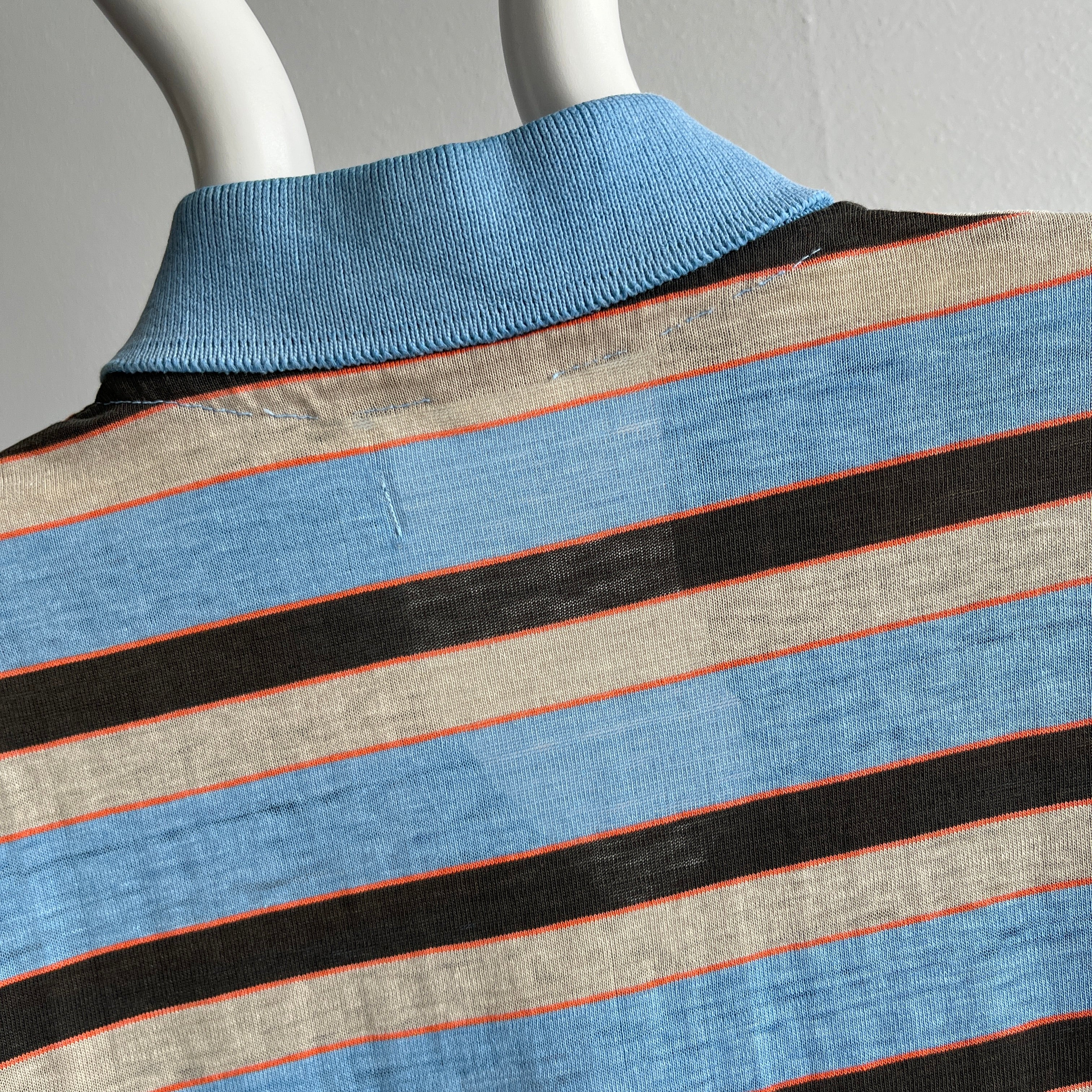 1970/80s Striped Polo Shirt