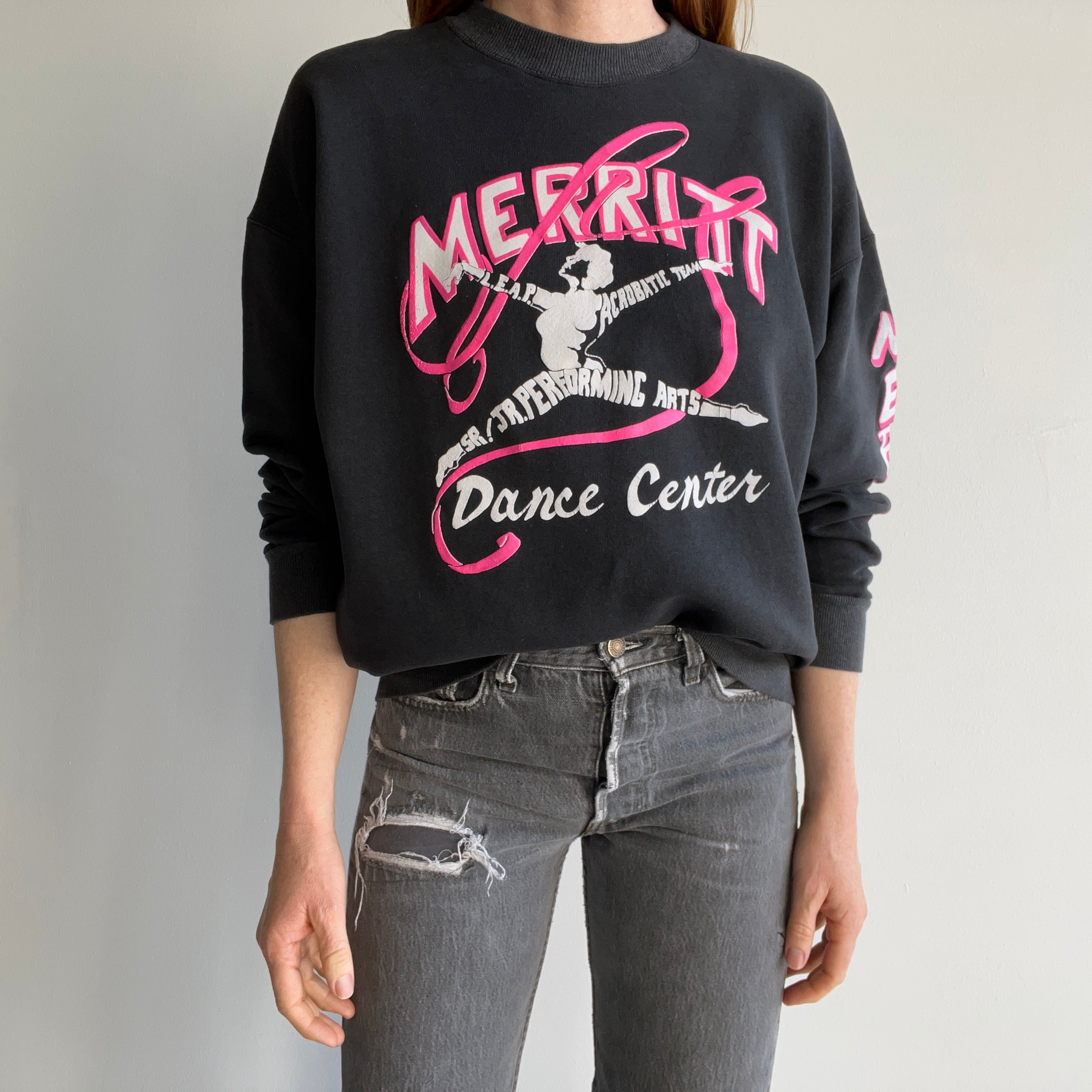 1990s Merritt Dance Center Acrobatic Team Sweatshirt !!!!!