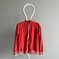 1970s Velour Style Zip Up