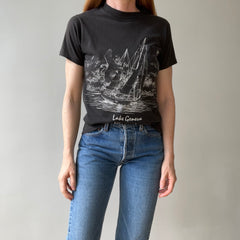 1980s Lake Geneva Wisconsin Pocket T Shirt - THIS