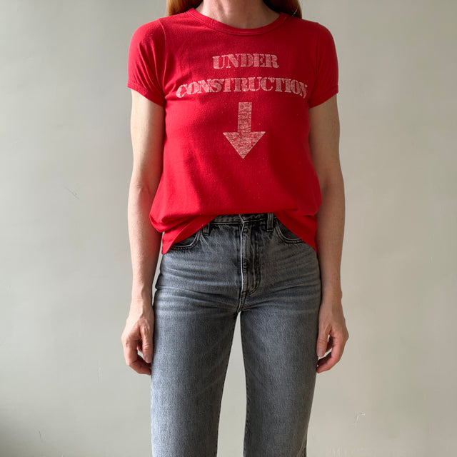 1970s/80s Under Construction T Shirt