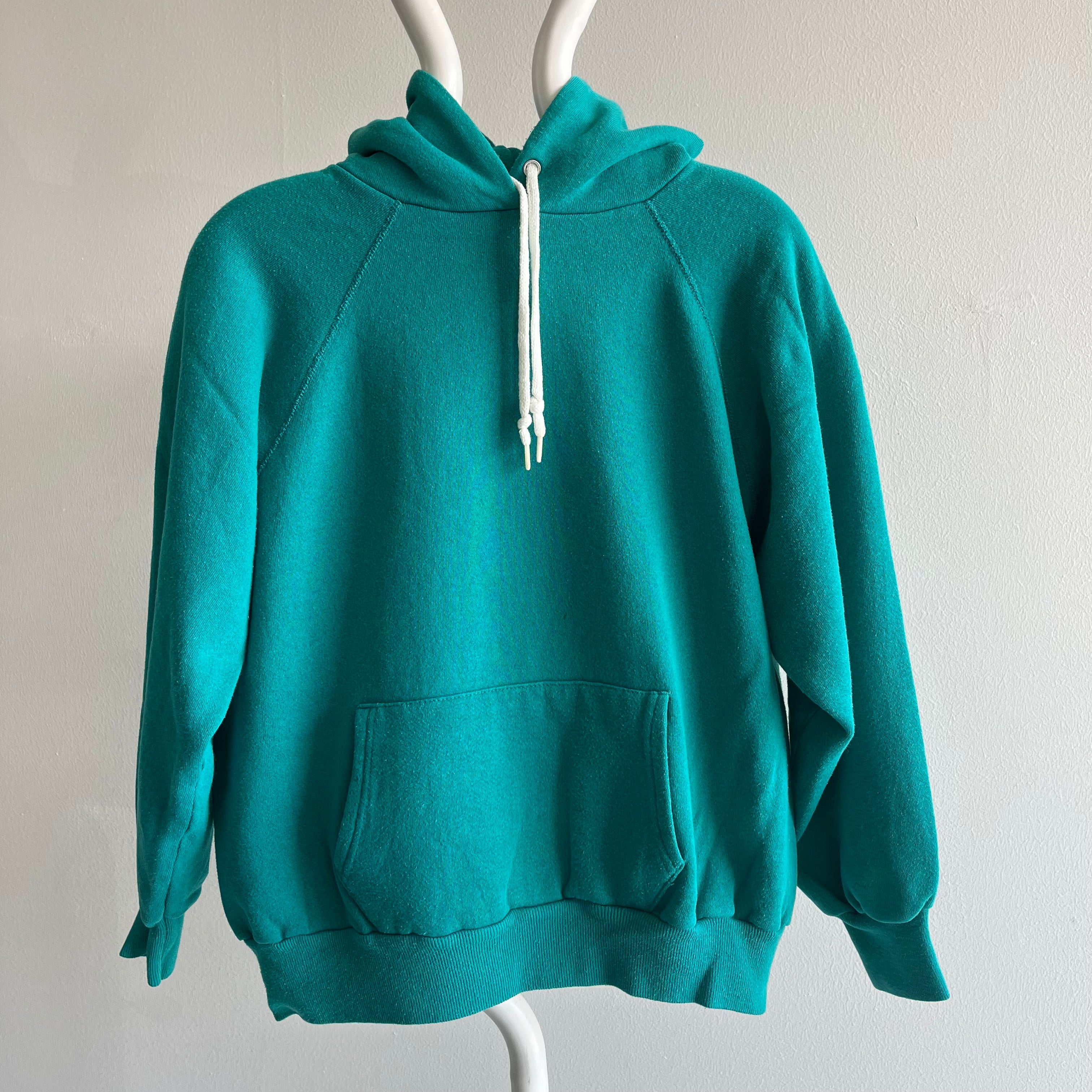 1980s Teal Hoodie by Pannill - Great Shape