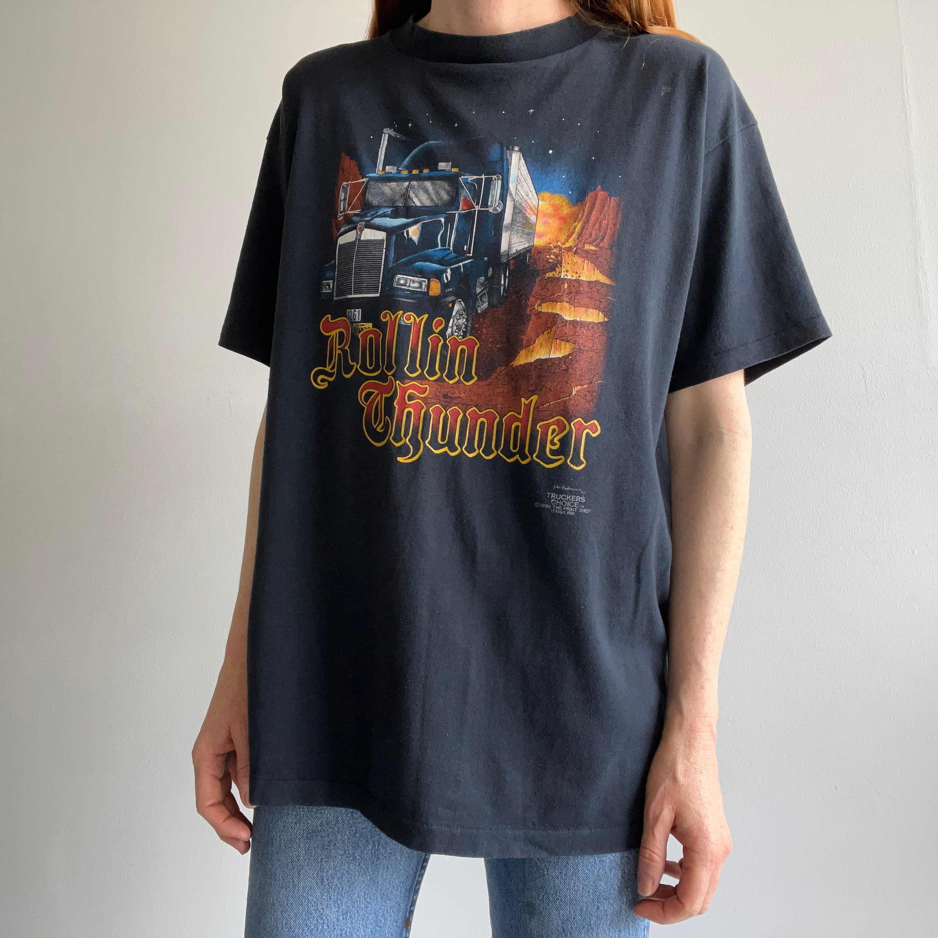 1990 Rollin' Thunder, Punta Gorda Florida T-Shirt - THE BACKSIDE