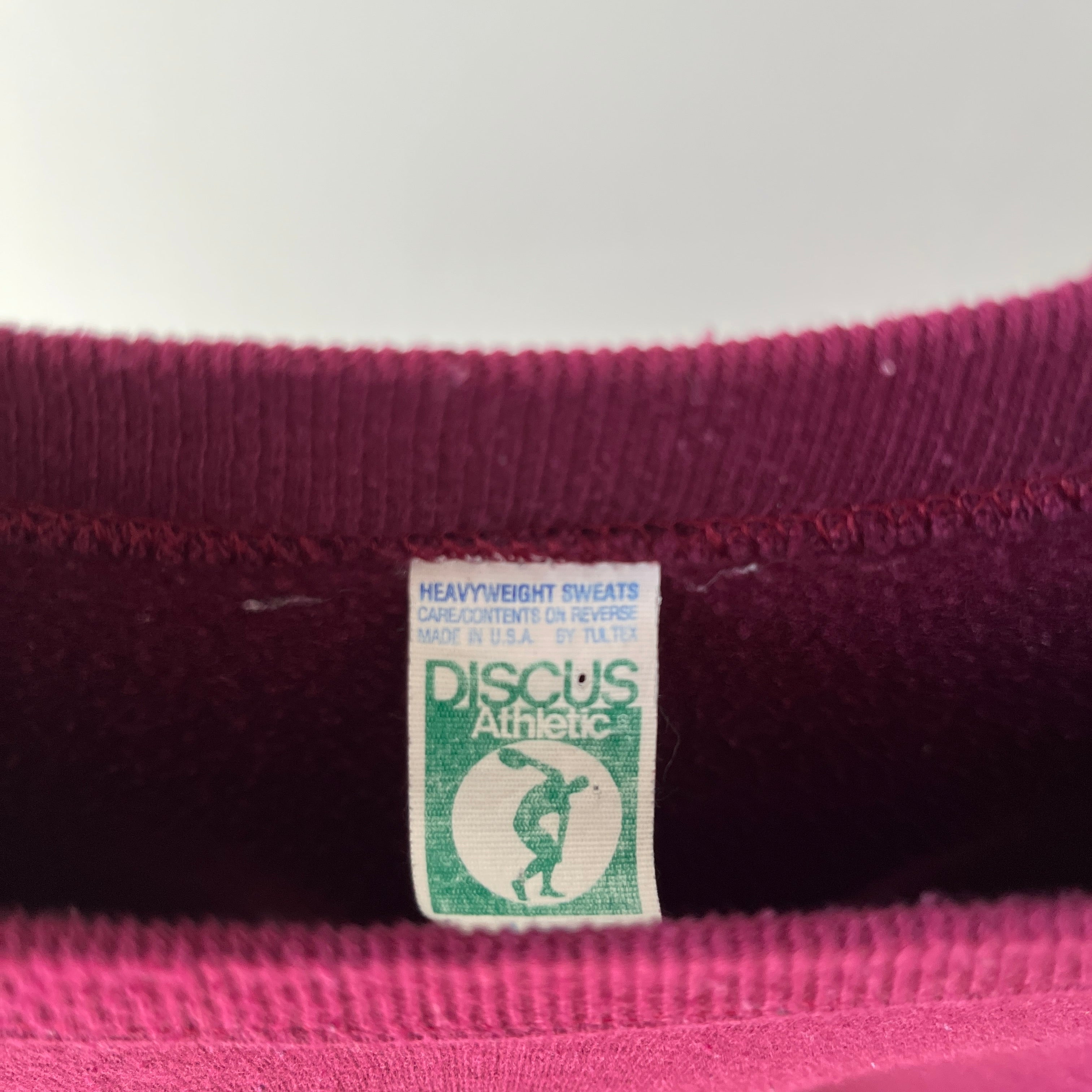 1970s/80s Blank Burgundy Sweatshirt