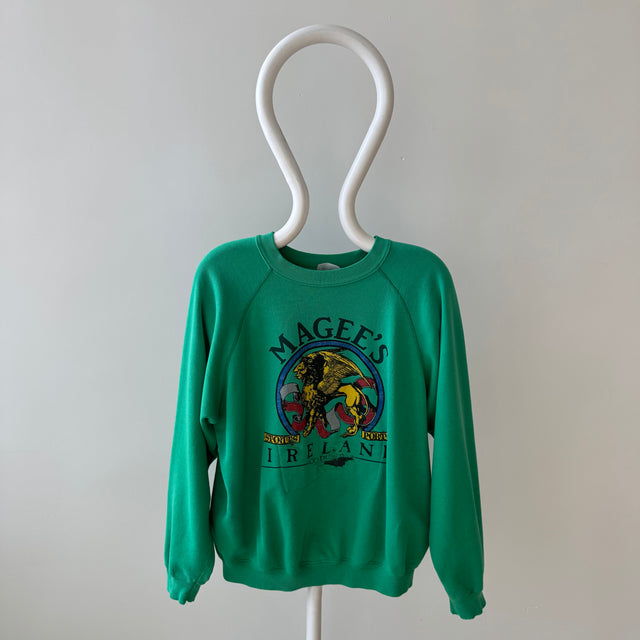 1980/90s Magee's Ireland Thrashed and Mended USA Made Sweatshirt