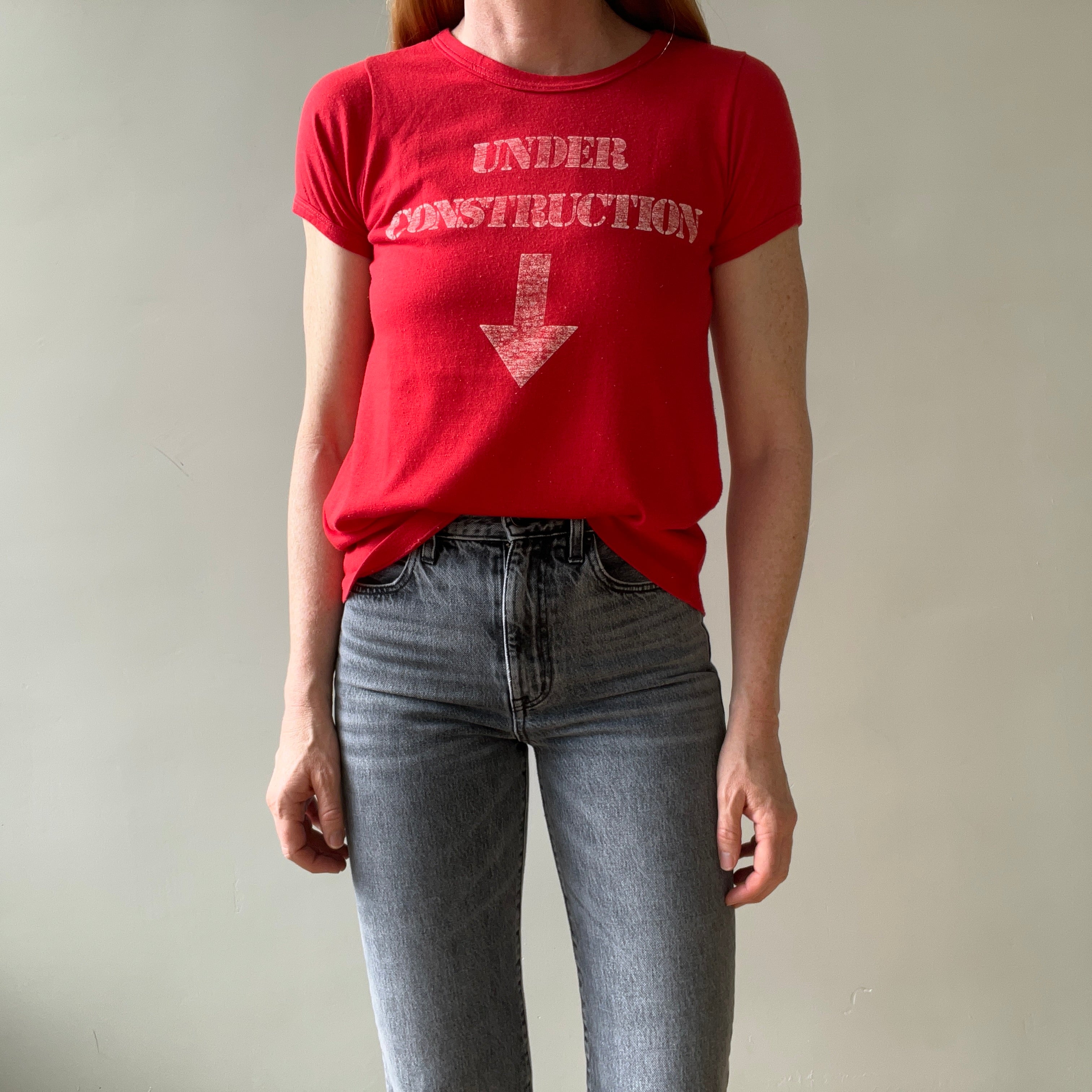1970s/80s Under Construction T Shirt