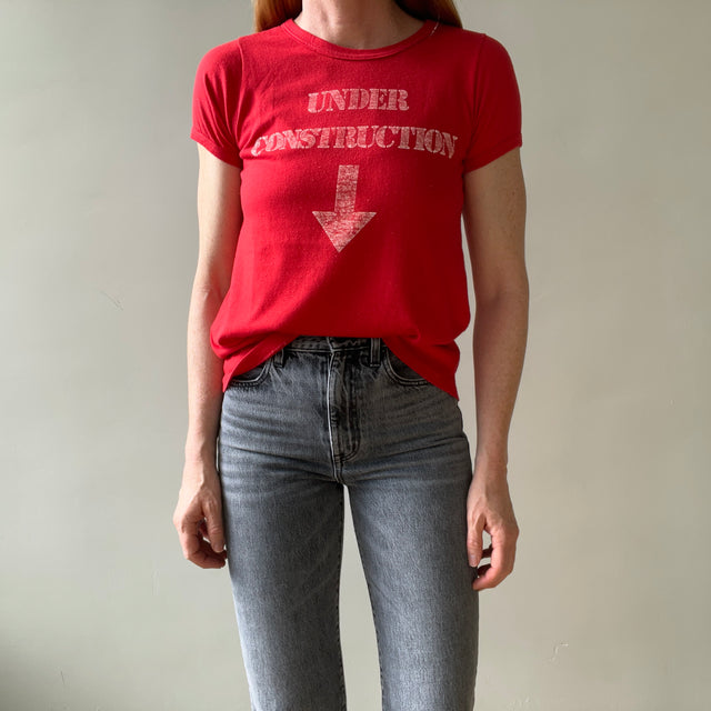 1970s/80s Under Construction T Shirt