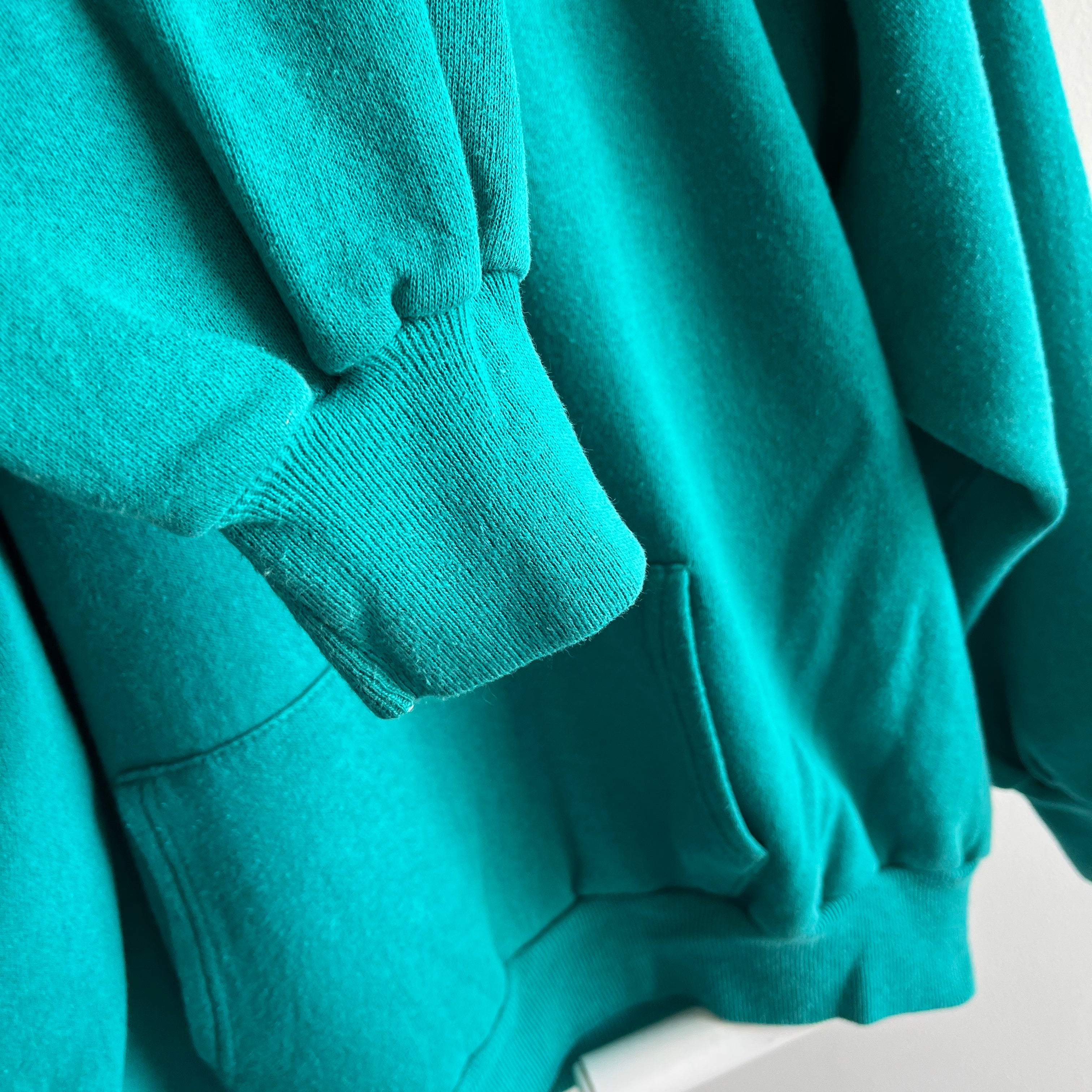 1980s Teal Hoodie by Pannill - Great Shape