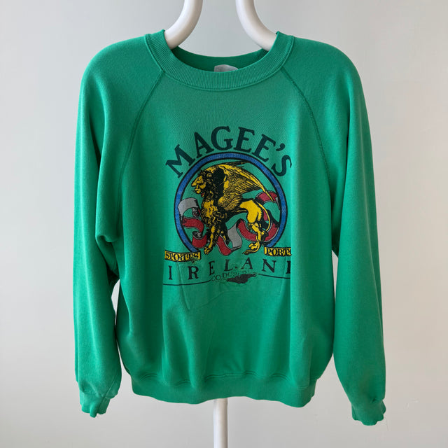 1980/90s Magee's Ireland Thrashed and Mended USA Made Sweatshirt