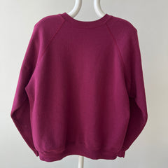 1970s/80s Blank Burgundy Sweatshirt