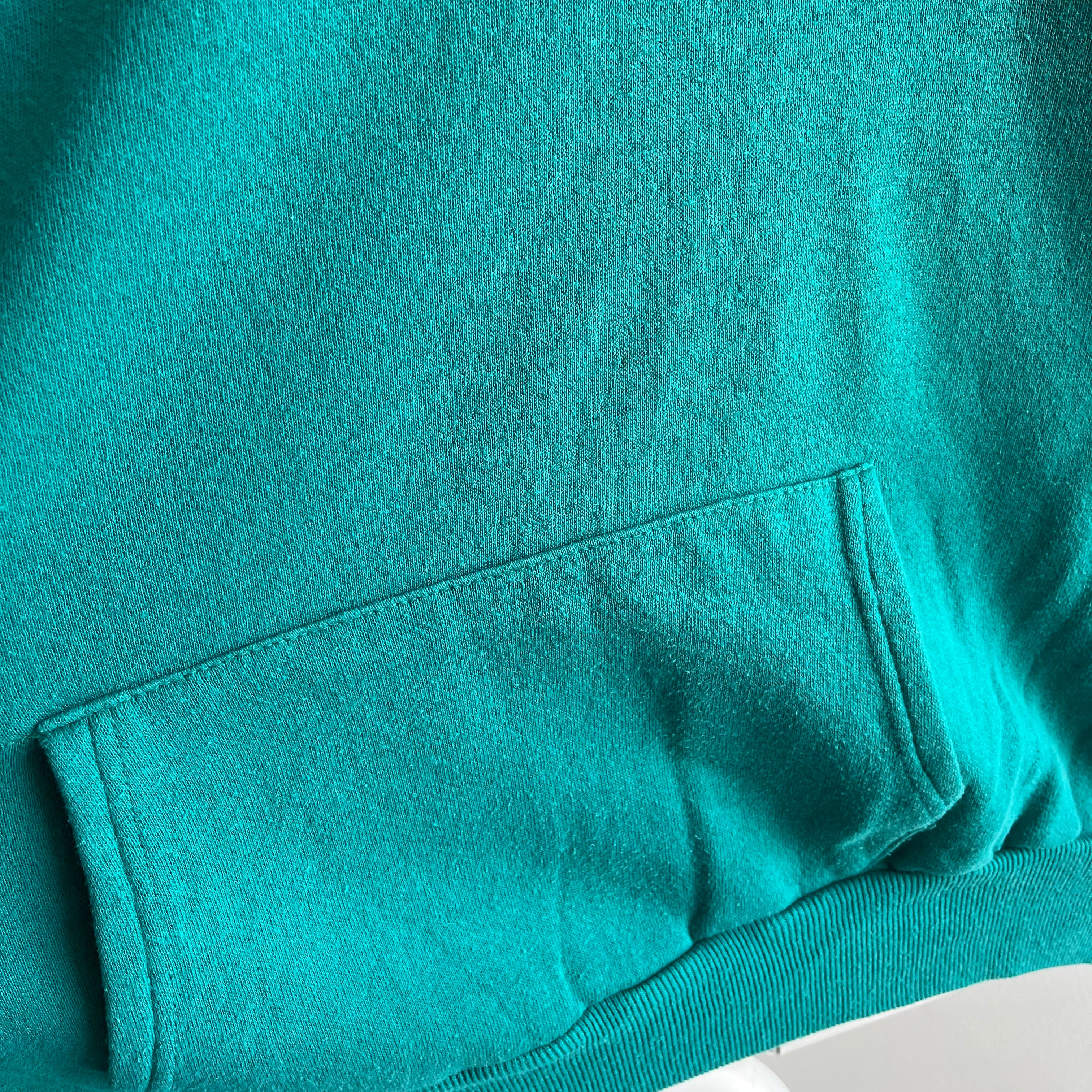 1980s Teal Hoodie by Pannill - Great Shape