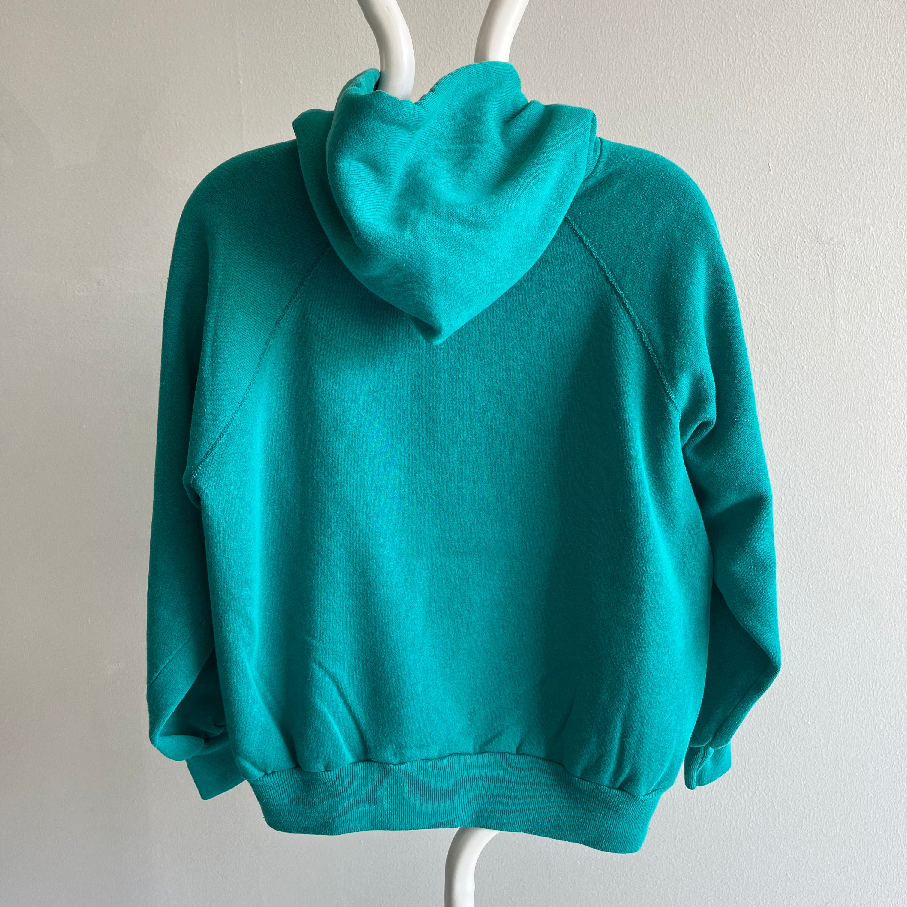 1980s Teal Hoodie by Pannill - Great Shape