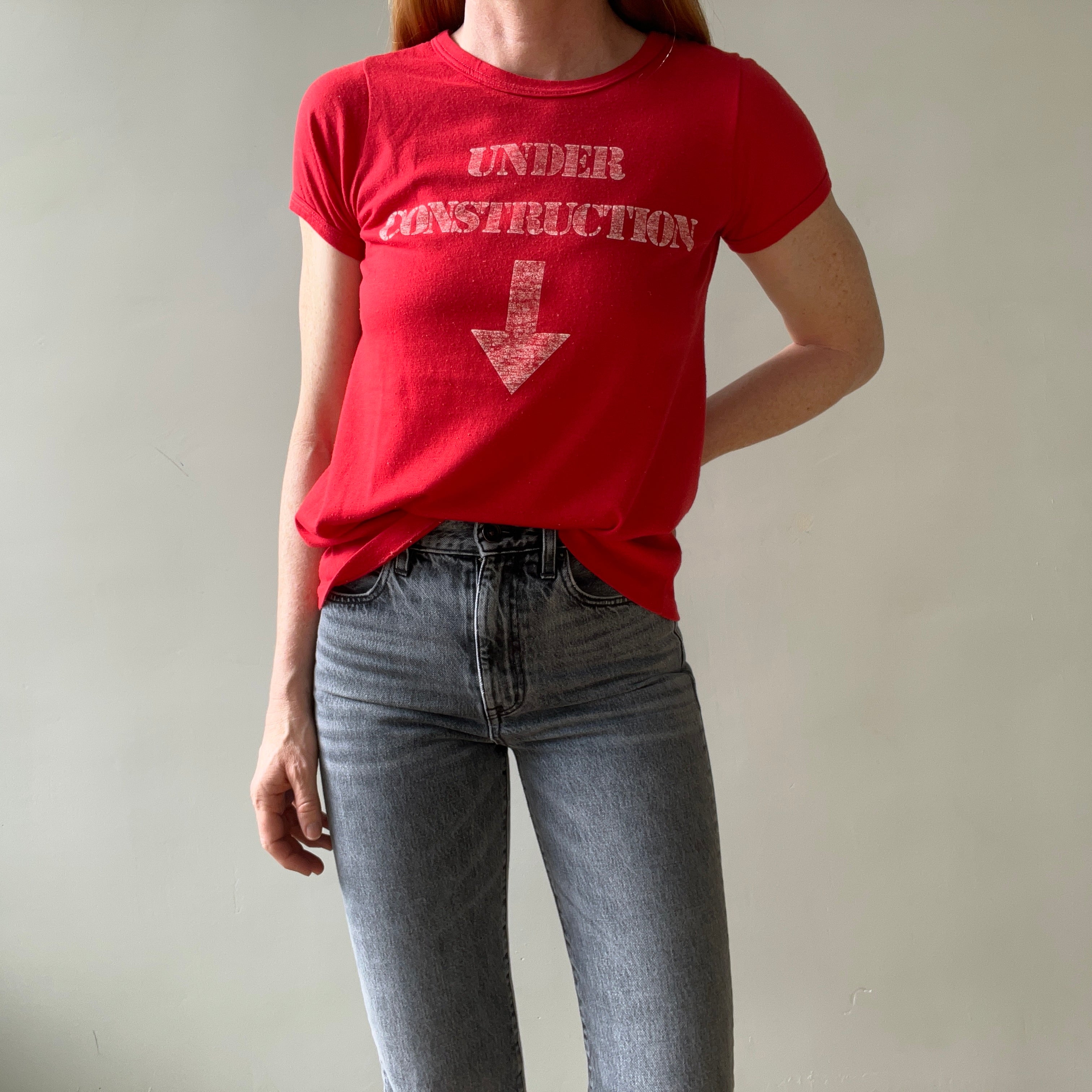 1970s/80s Under Construction T Shirt