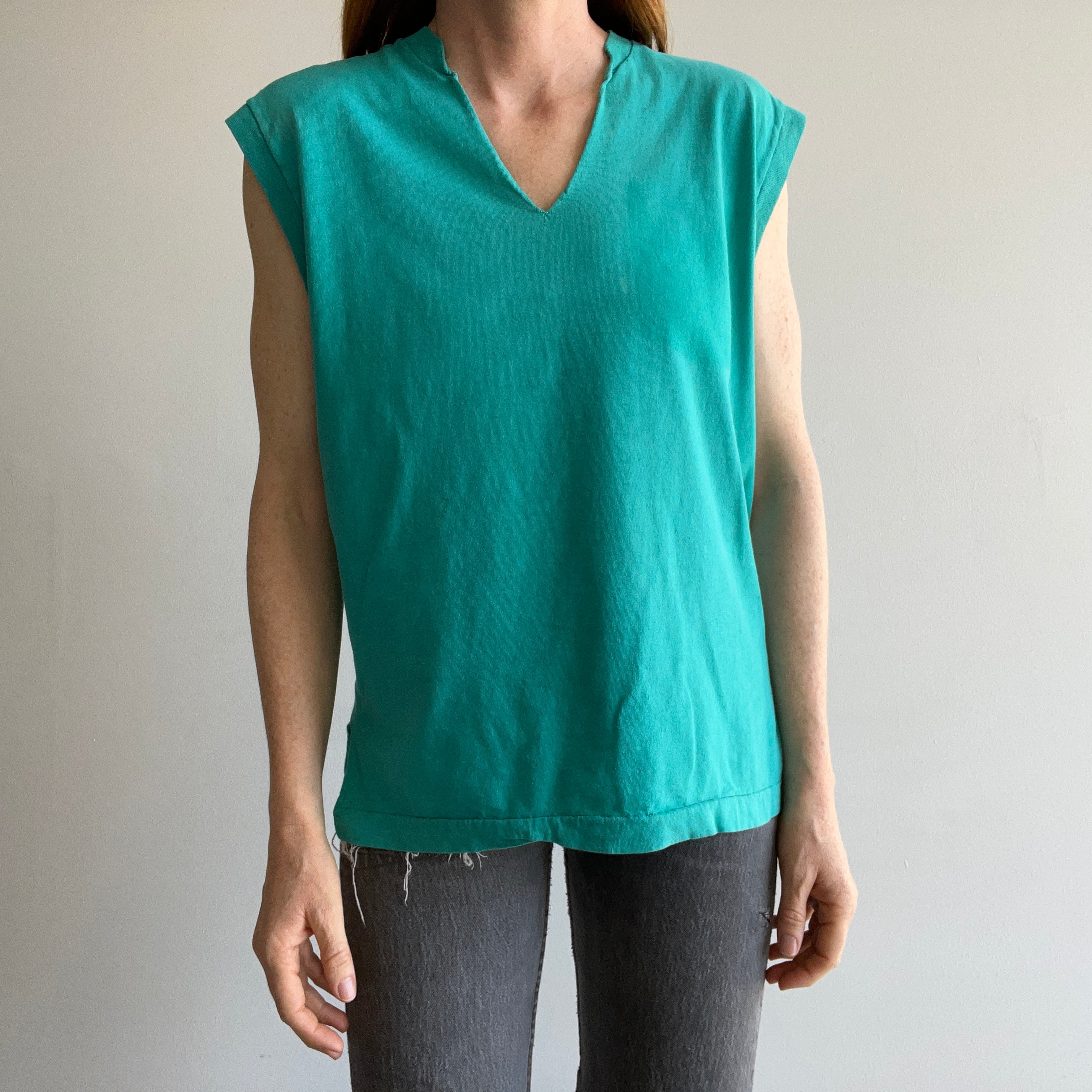 1980s Rad DIY Muscle Tank with the Pocket Removed