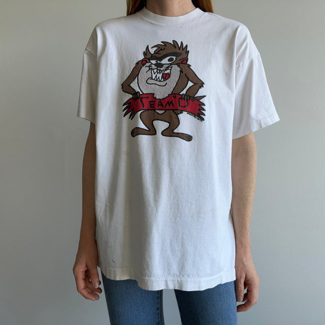 1980s "Dusty White" Taz T-Shirt