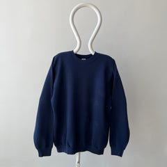 1990s Blank Navy Sweatshirt