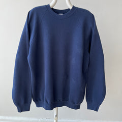 1990s Blank Navy Sweatshirt