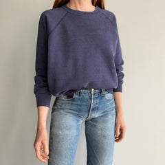 1980s - Luxury Alert - Faded Navy Sweatshirt - THIS