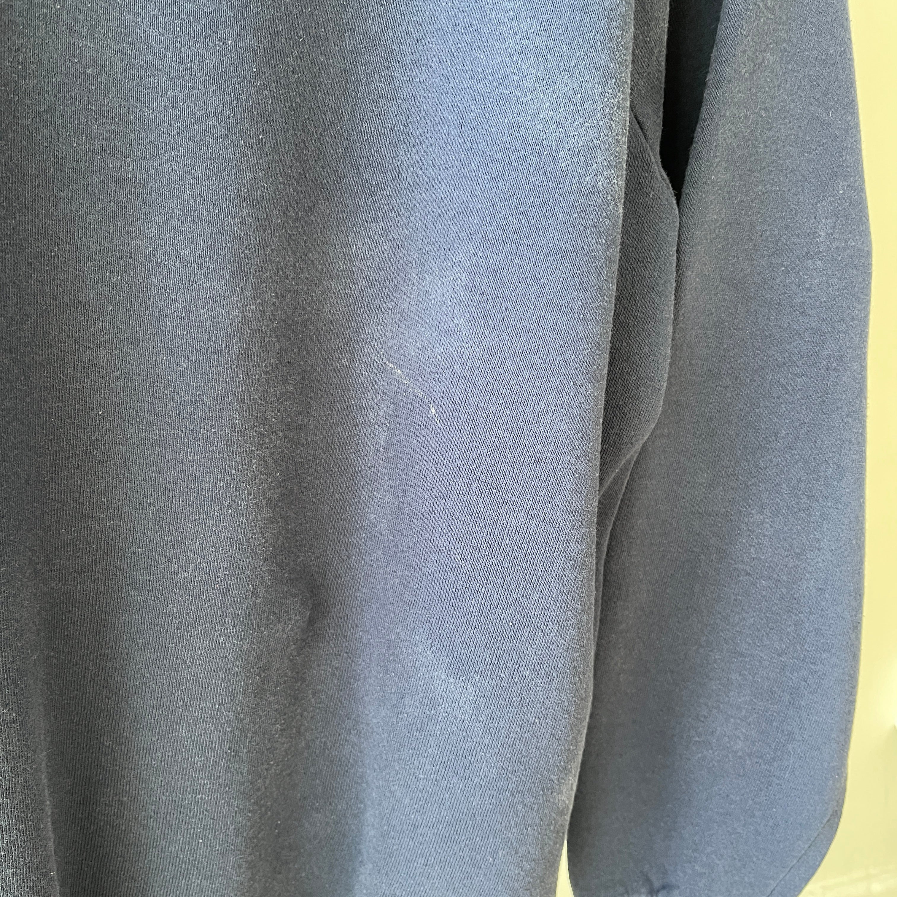 1990s Blank Navy Sweatshirt