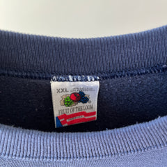 1990s Blank Navy Sweatshirt