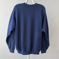 1990s Blank Navy Sweatshirt