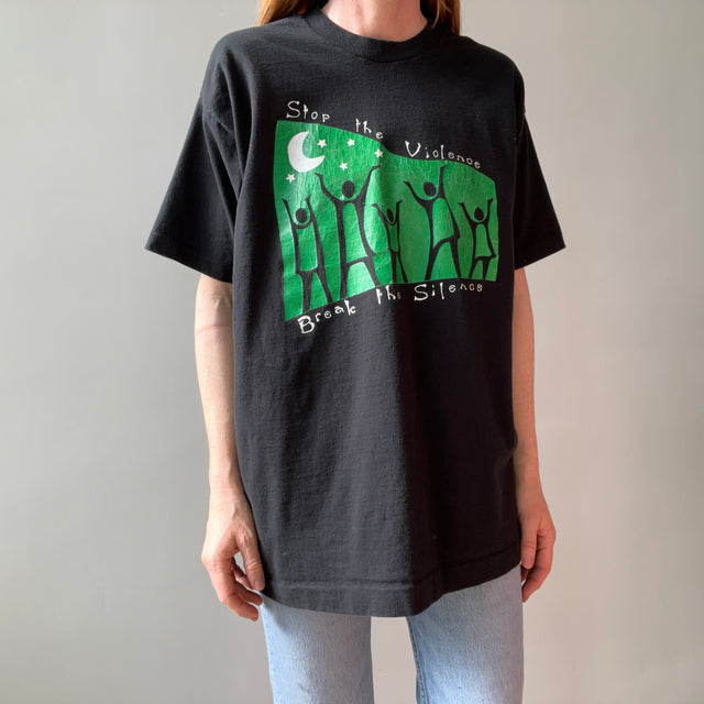 1996 Northwestern University Women's Coalition - Stop The Violence T-Shirt