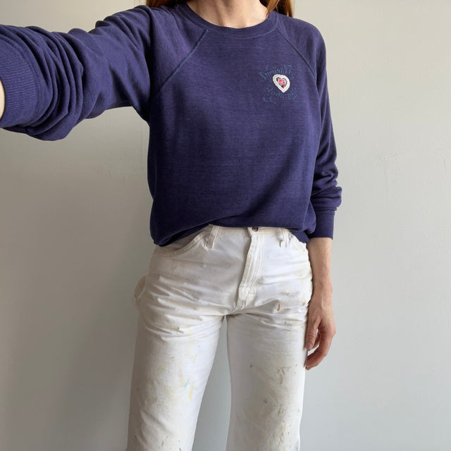 1970/80s "_______ Romantic" So Worn I Can't Make It Out Sweatshirt