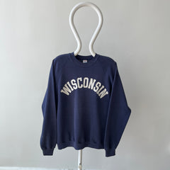 1970s Navy Wisconsin Sweatshirt