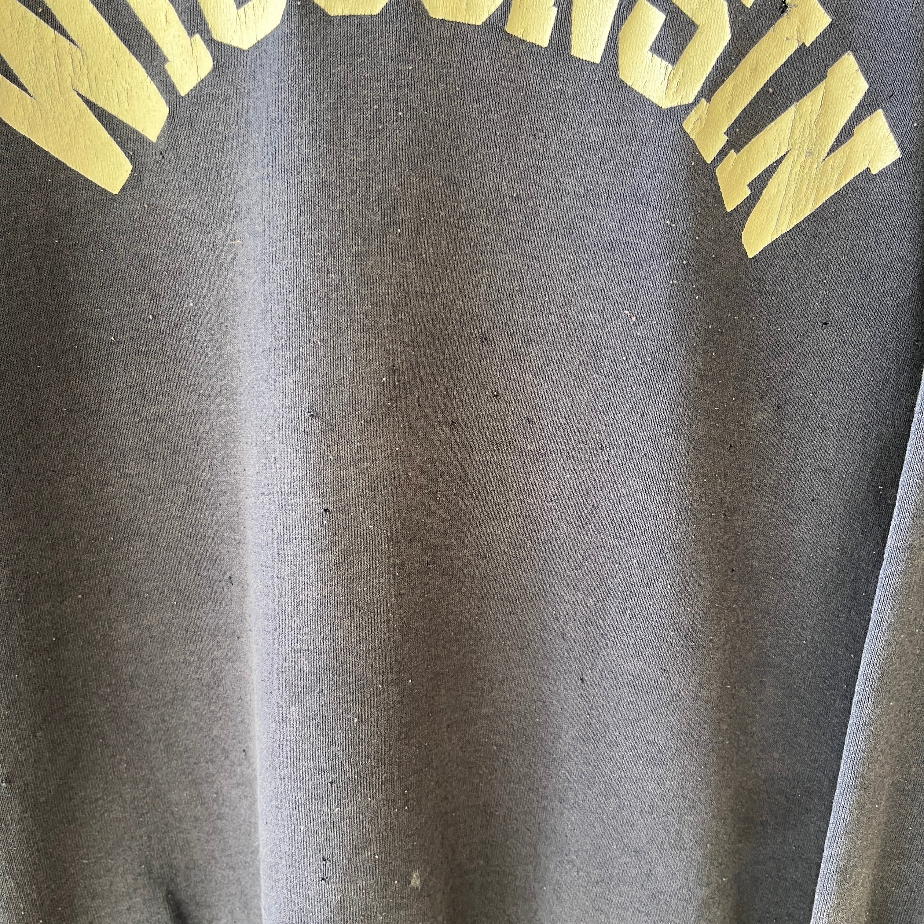 1970s Navy Wisconsin Sweatshirt