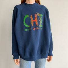 1990s Chi Burning Up The 90s Sweatshirt