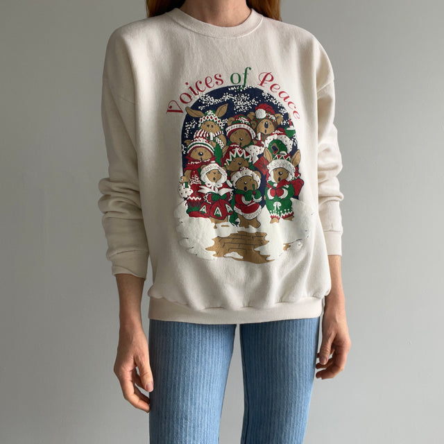 1980/90s Voices of Peace Sweatshirt - Awwwww